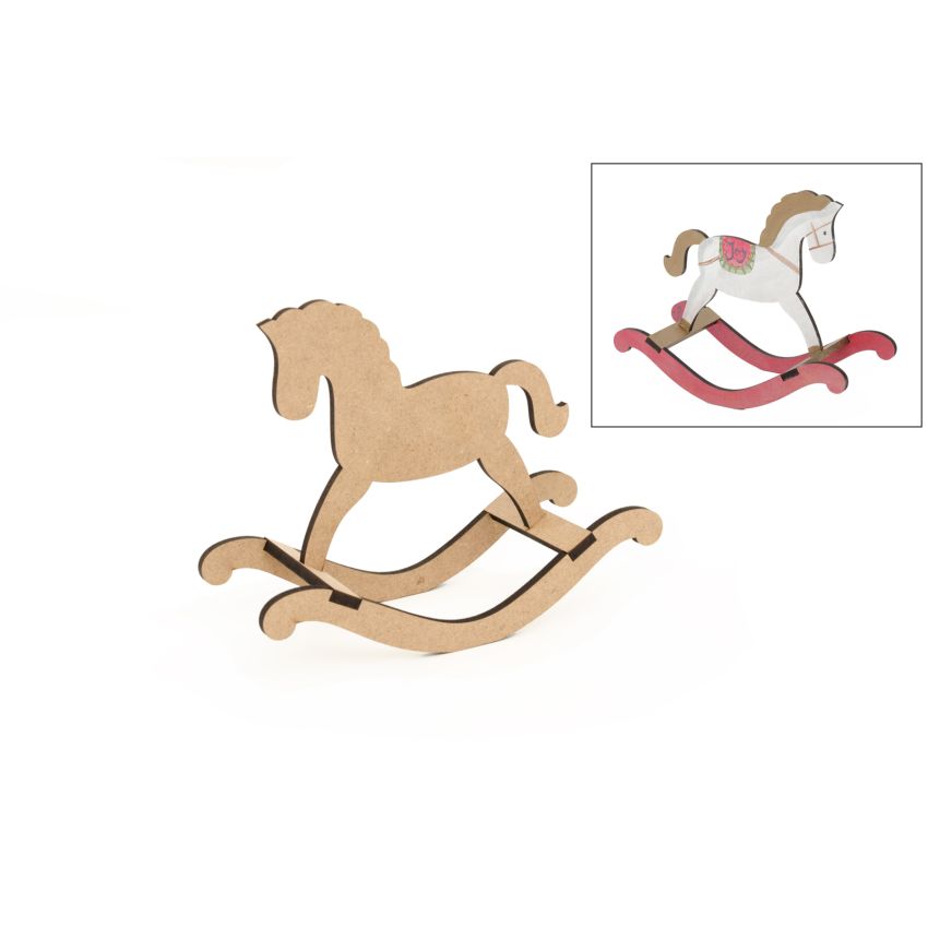 SET 2 KITS CAVALINHOS DE BALOIÇO 20X9X17X0.5CM MDF