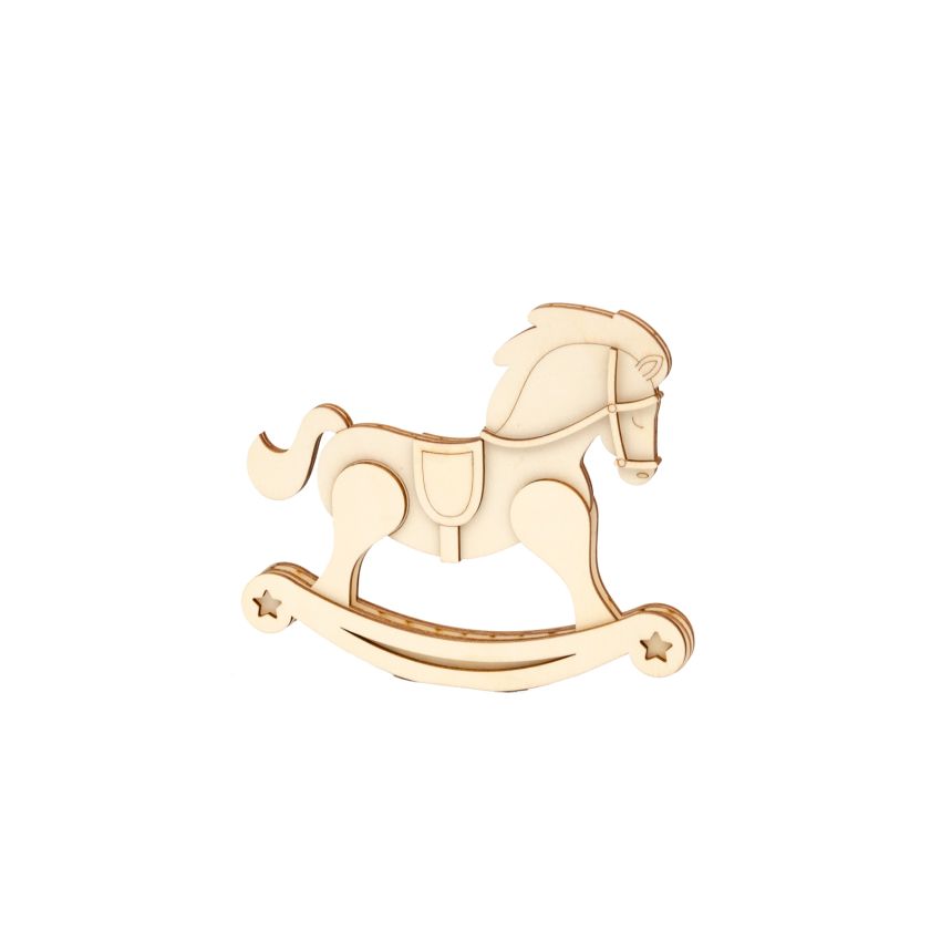 KIT CAVALO BALOIÇO 17X1.5X15X0.3CM CHOUPO