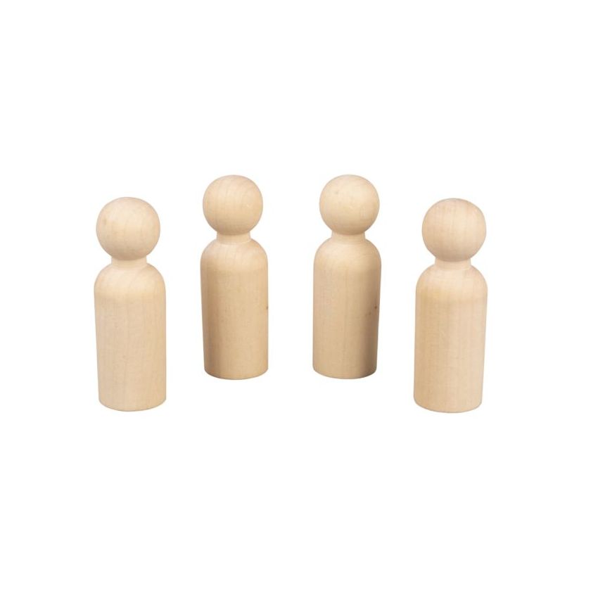 CONJ. 4 FIGURAS MADEIRA 7.7CM RAYHER