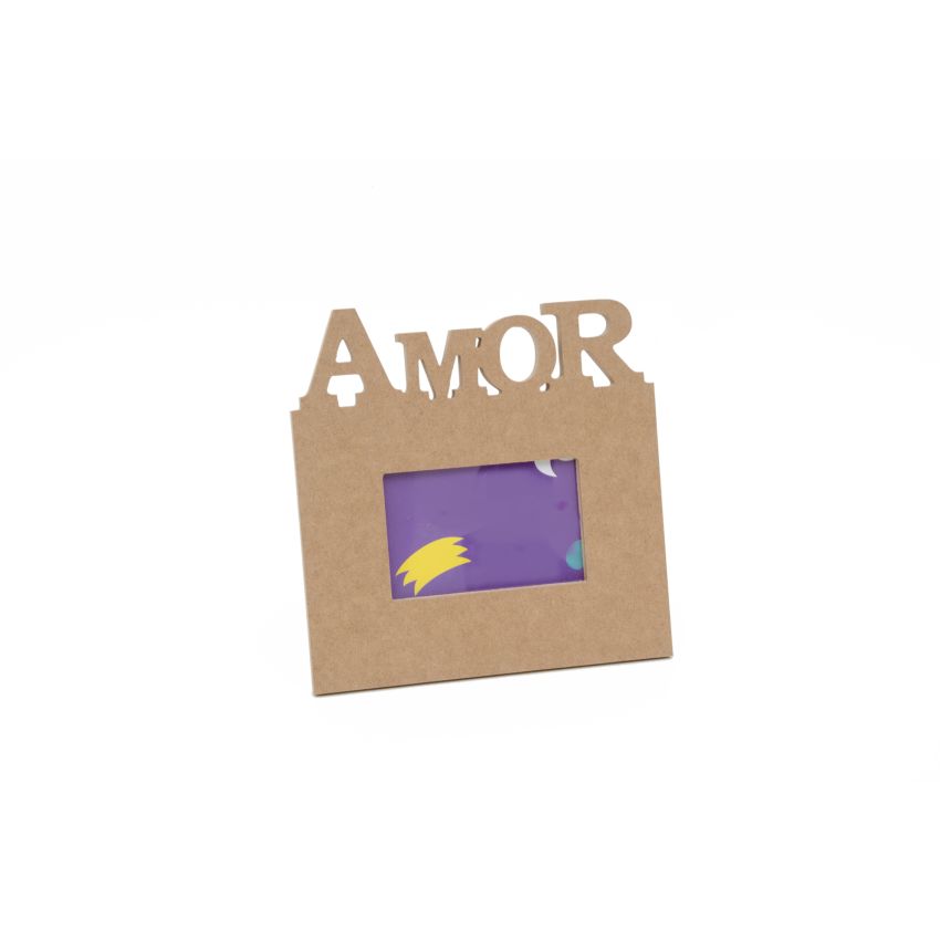 P.FOTO(10x15cm) RECT. AMOR 25X25.5X1.2CM MDF