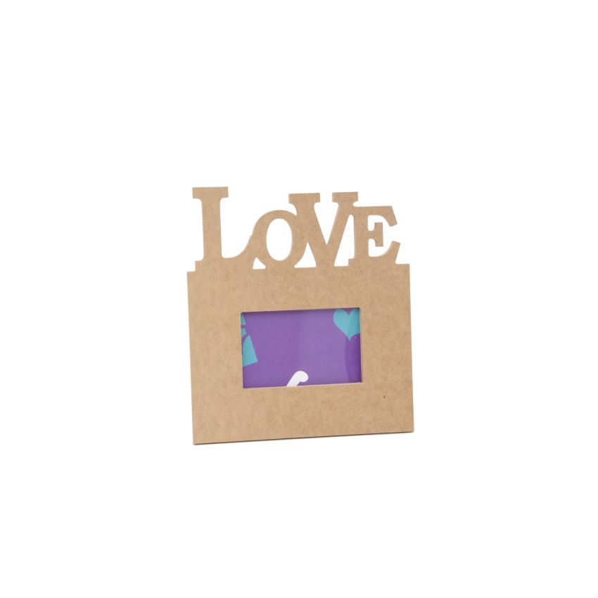 P.FOTO(10x15cm) RECT. LOVE 25X28.1X1.2CM MDF