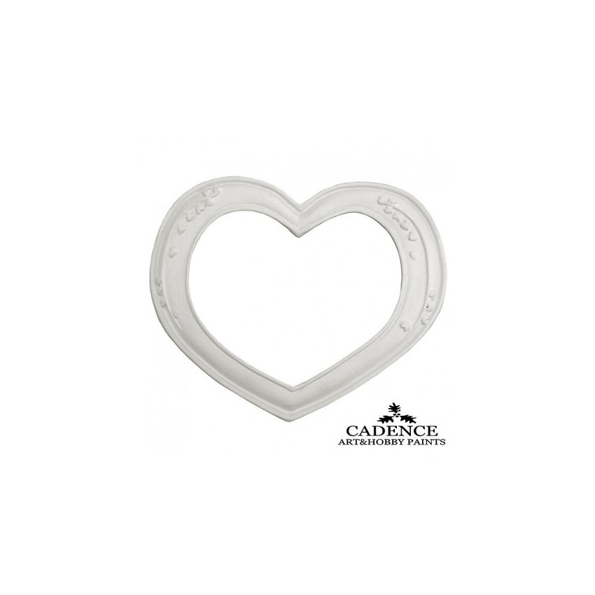 QUADRO CORAÇÃO RESINA CADENCE 23.7x19.5 CM