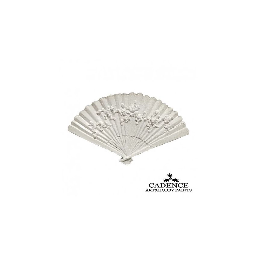 MINI ABANICO RESINA CADENCE 9.5x5.5 CM