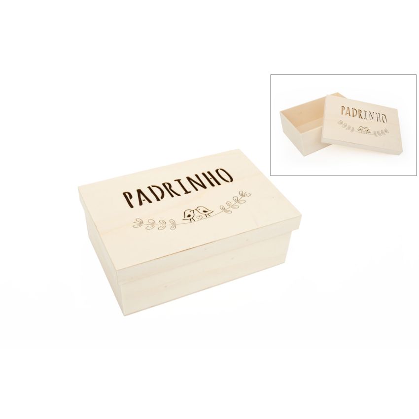 CAIXA PADRINHO 22X15X8CM