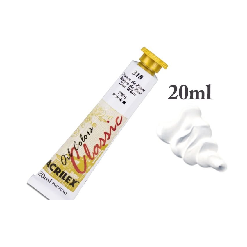 Tinta de Oleo Branco de Zinco
