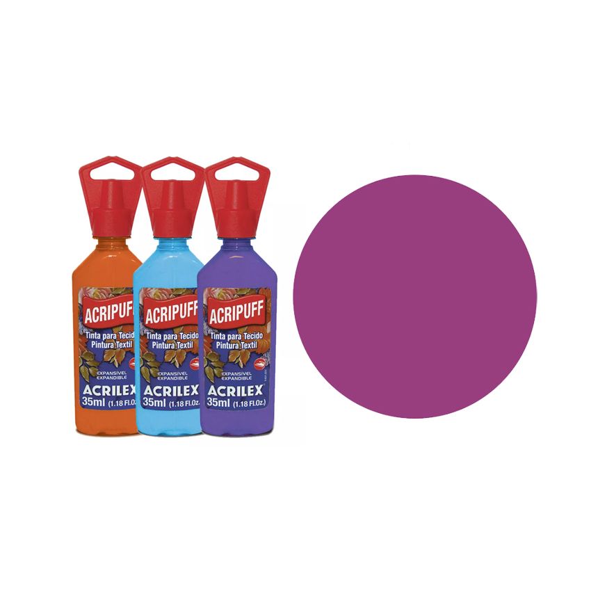 TINTA TECIDO 35ML ACRIPUFF MAGENTA 04812549 ACRILEX 