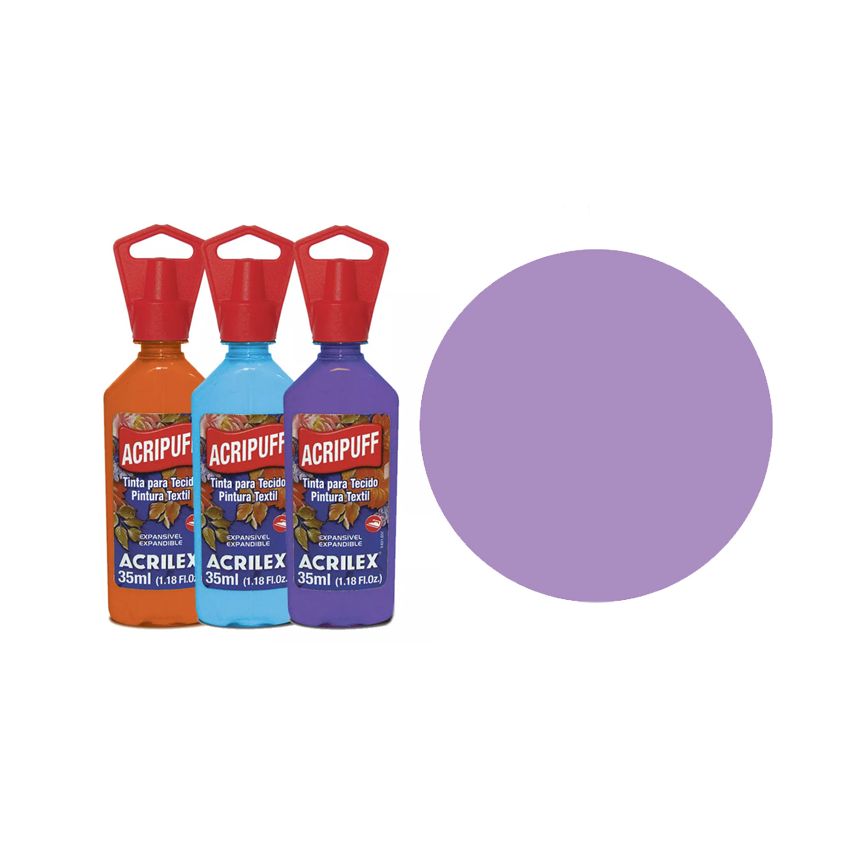 TINTA TECIDO 35ML ACRIPUFF LILAS 04812528 ACRILEX 