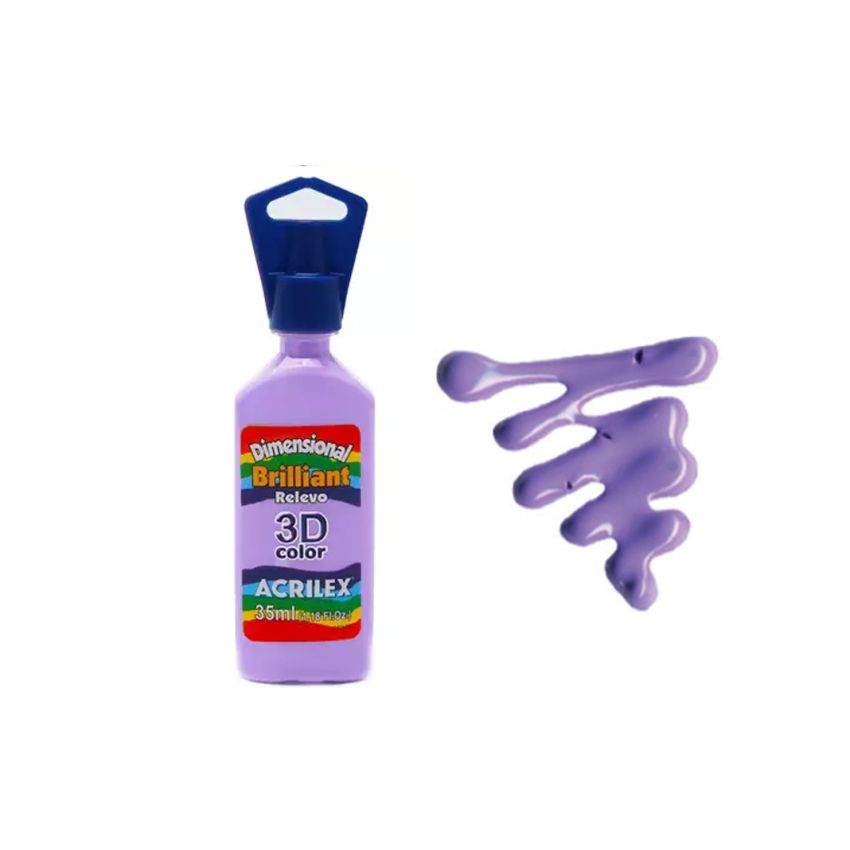DIMENSIONAL RELEVO 3D BRILH. 35ML LILAS 12112528 ACRILEX 