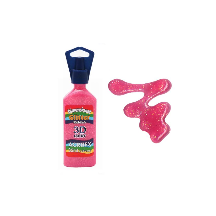 DIMENSIONAL RELEVO 3D GLITTER 35ML TUTTI-FRUTTI 12212909 ACR 