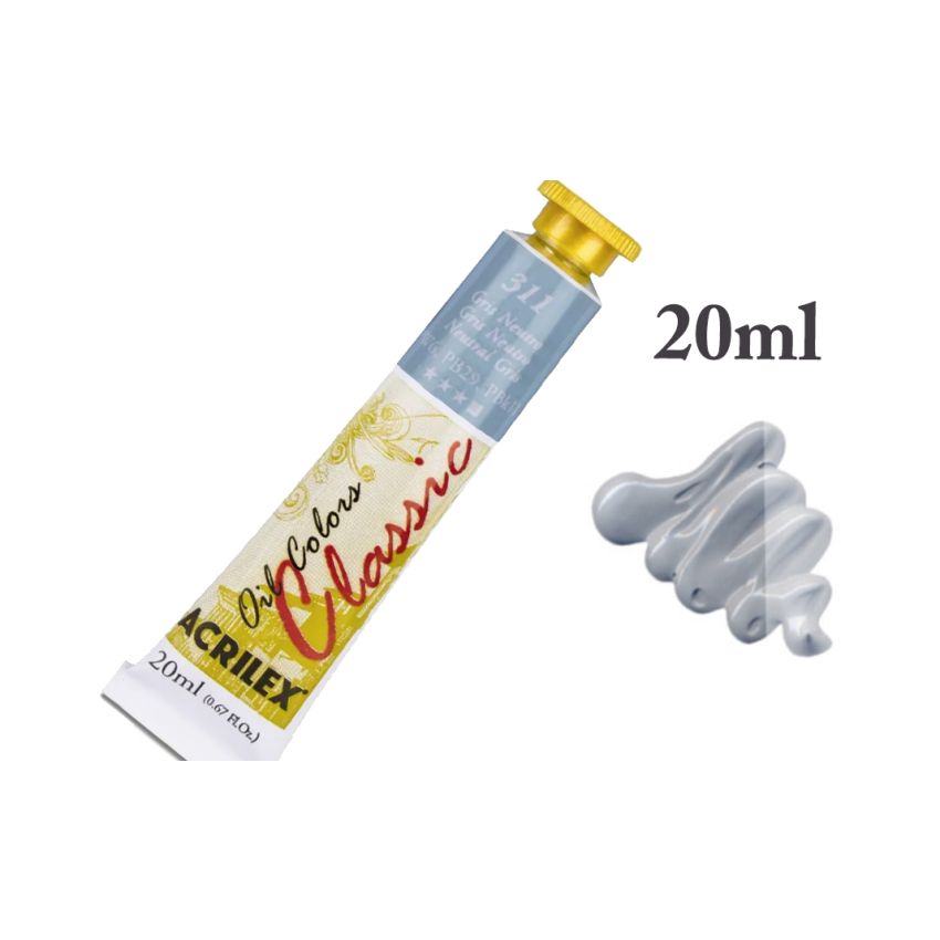 Tinta de Oleo Gris Neutro