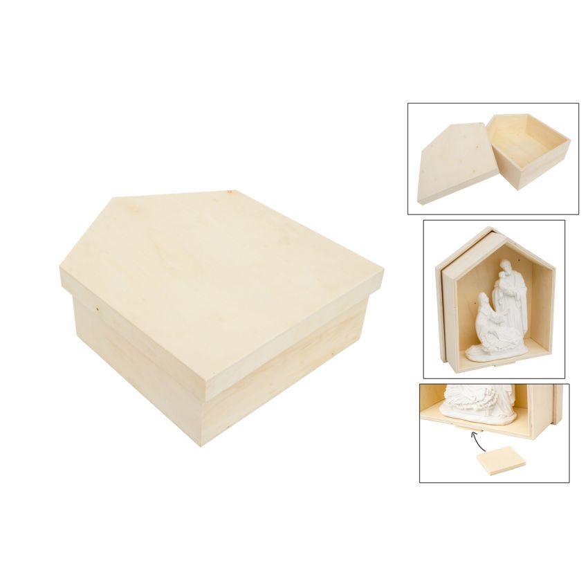 CAIXA CASA C/TAMPA 26.5X32X10.7CM