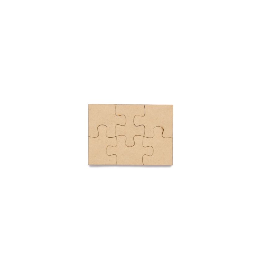 SET 2 PUZZLES 8X11X0.3CM MDF