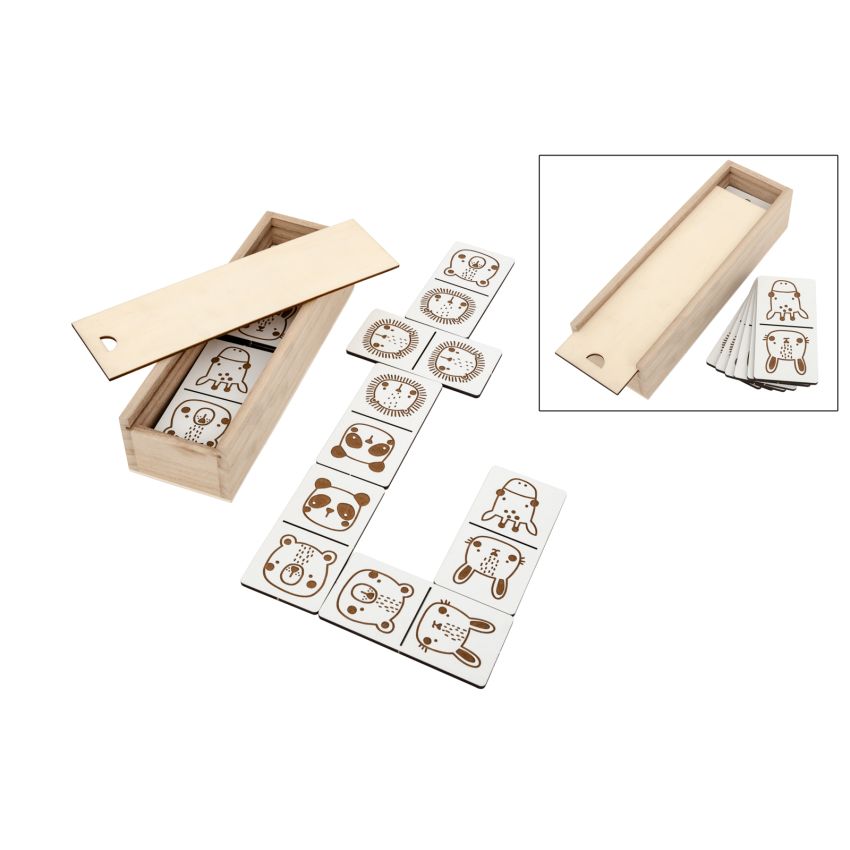 CAIXA 22X7X5.2CM C/ JOGO DOMINÓ