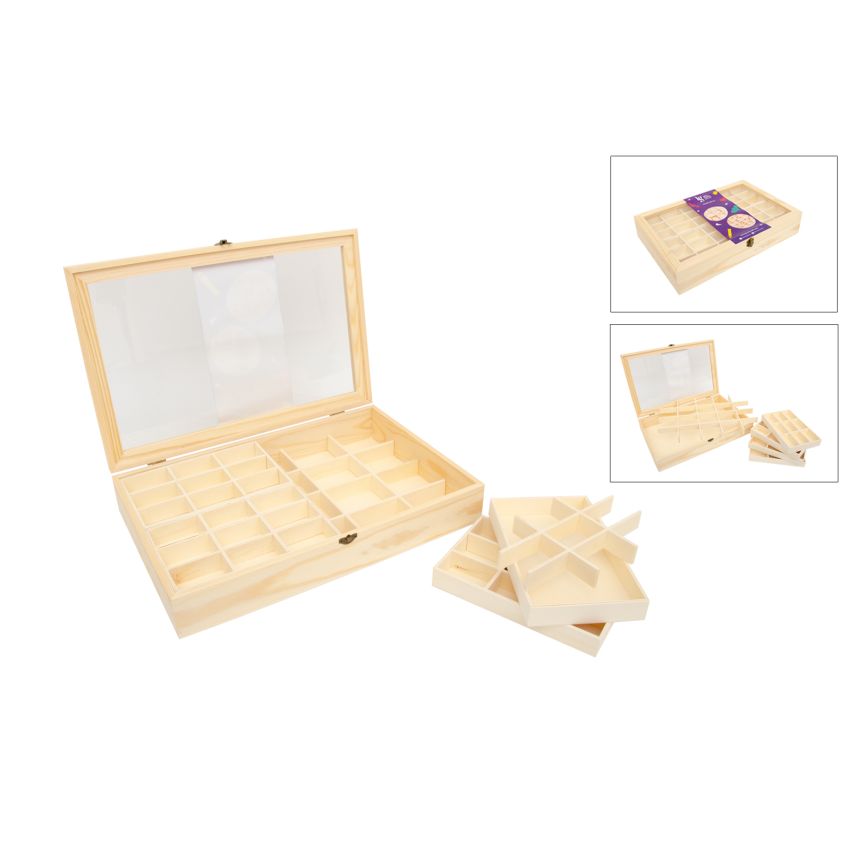 CAIXA 36 DIVISORIAS 45X29.5X8CM