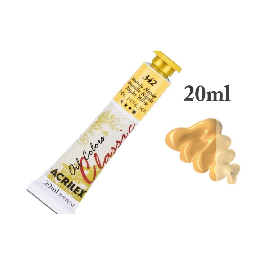 Tinta de Oleo Amarelo Napoles