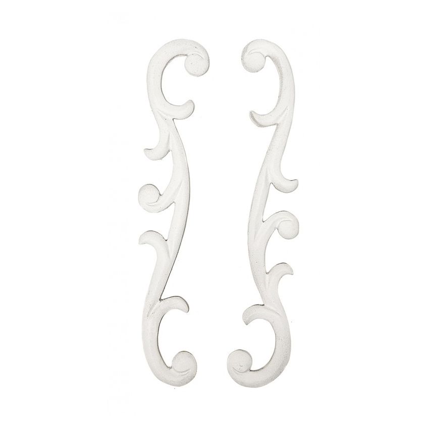 CONJUNTO 2 APLICAÇÕES DE RESINA 27,5x5 CM