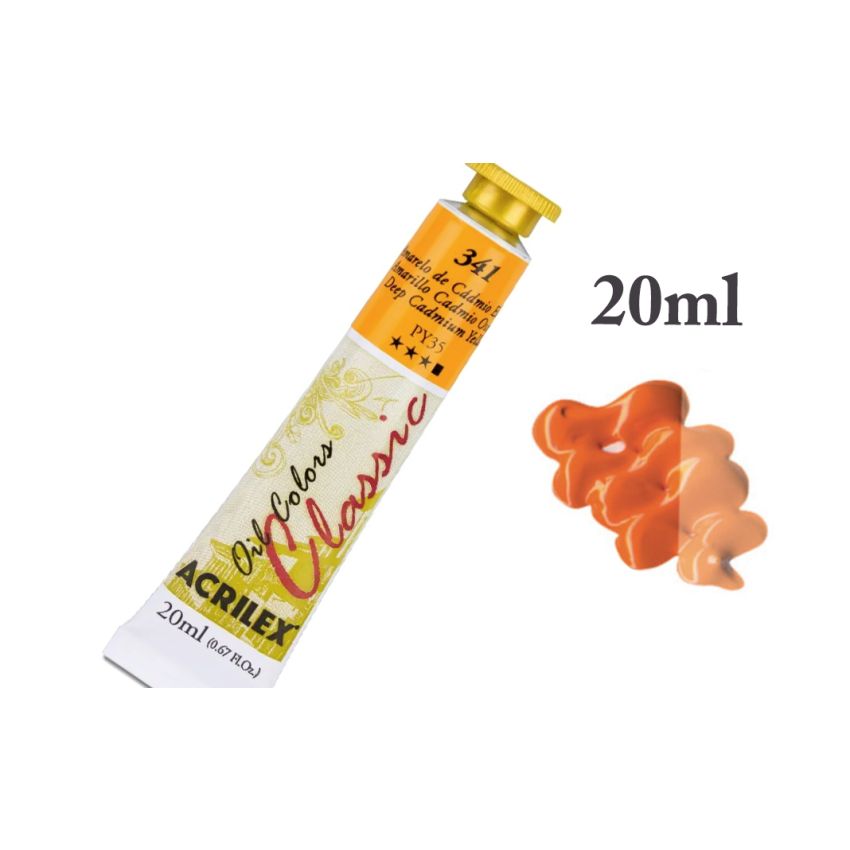 Tinta de Oleo Amarelo de Cádmio Escuro