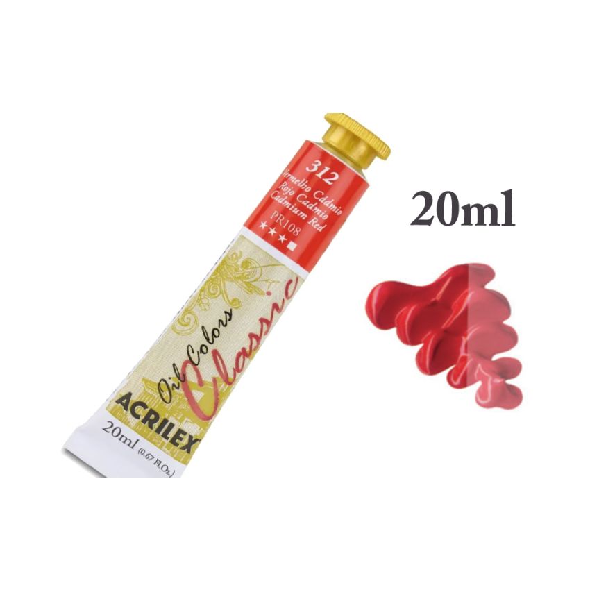 Tinta de Oleo Vermelho de Cádmio 