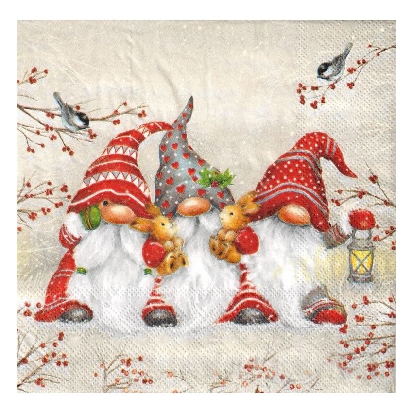 Guardanapo THREE DWARFS 30x30cm