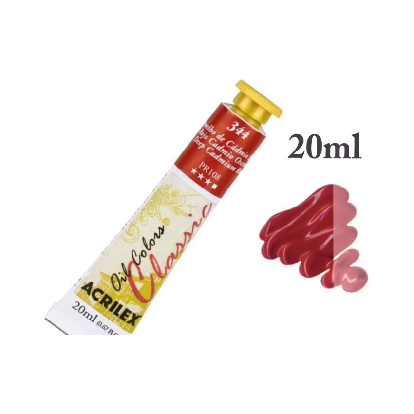 Tinta de Oleo Vermelho de Cádmio Escuro