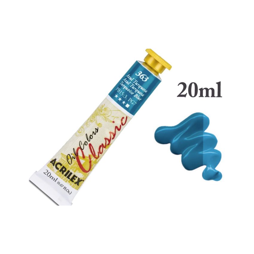 Tinta de Oleo Azul Turquesa