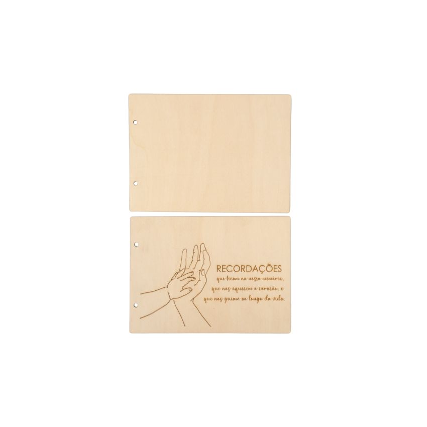 CAPA RECORDAÇOES A5 21.3X15.4X0.3CM CHOUPO