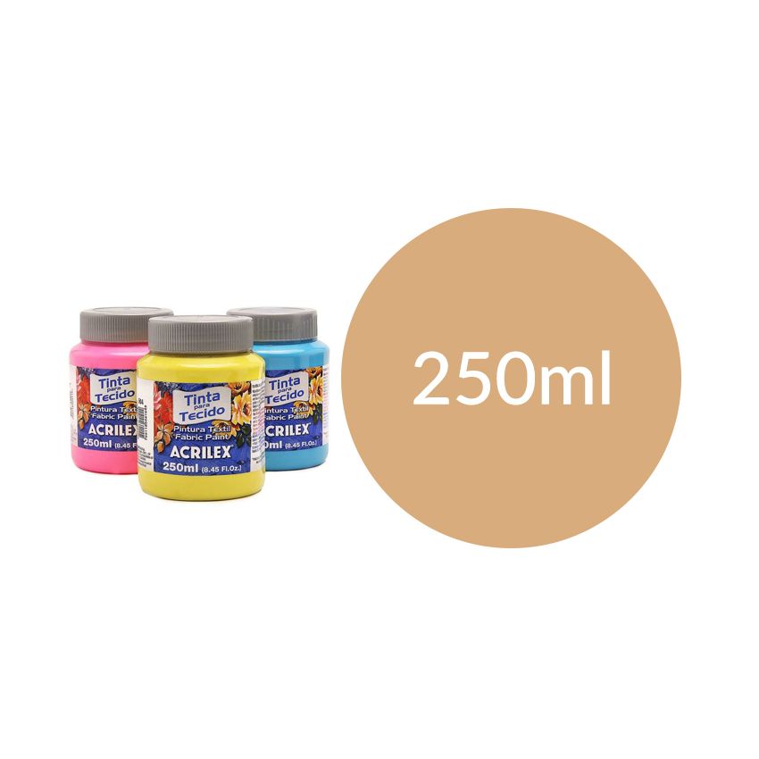 Tinta Tecido 250ML Amarelo Pele 