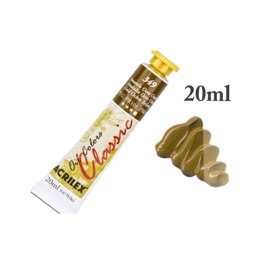 Tinta de Oleo Amarelo Ocre Ouro