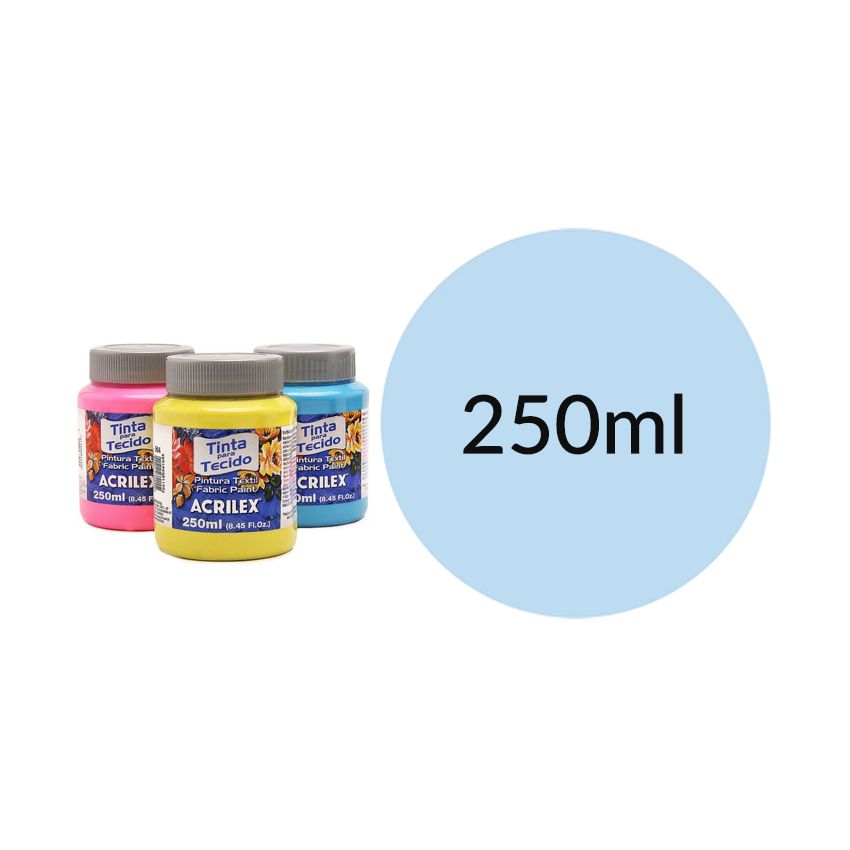 Tinta Tecido 250ML Azul Bebe