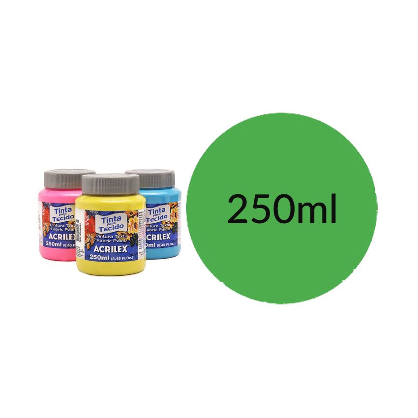 Tinta Tecido 250ML Verde Folha 