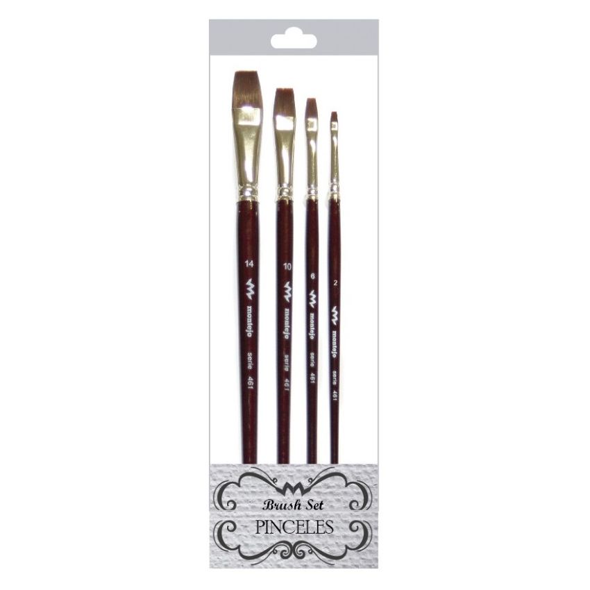 SET Pinceles Planos Serie 461