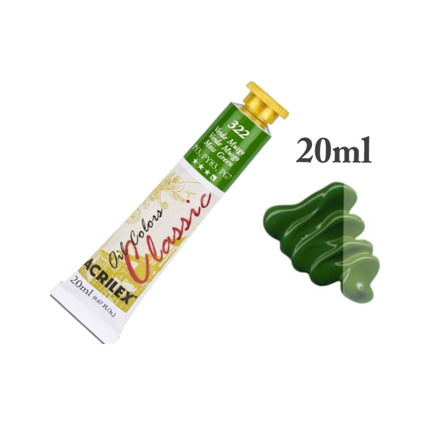 Tinta de Oleo Verde Musgo