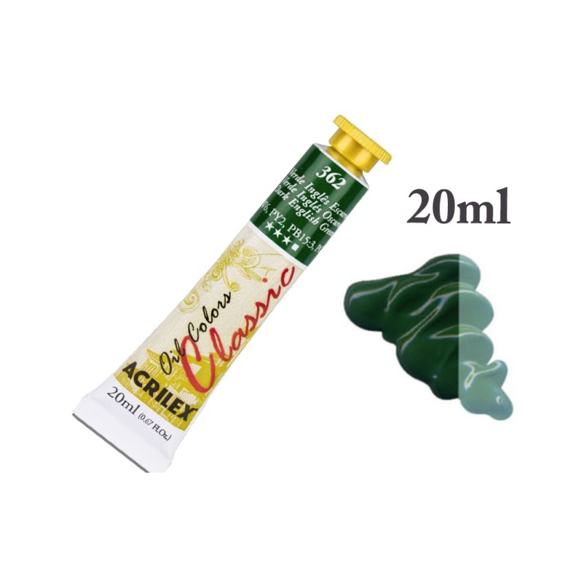 Tinta de Oleo Verde Inglês Escuro