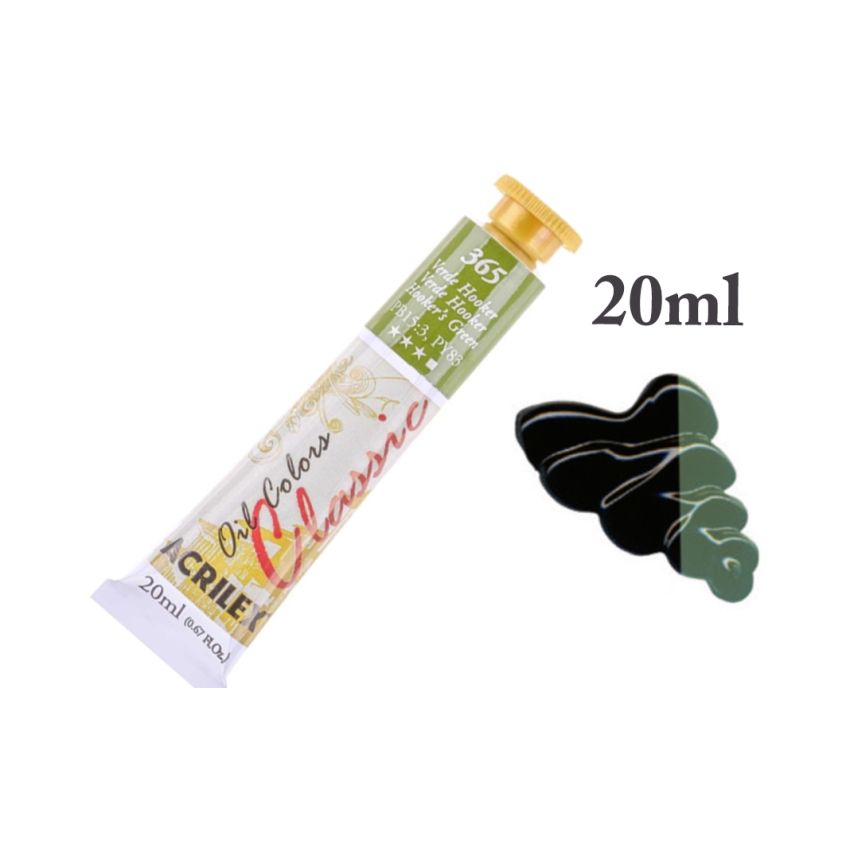 Tinta de Oleo Verde Hooker