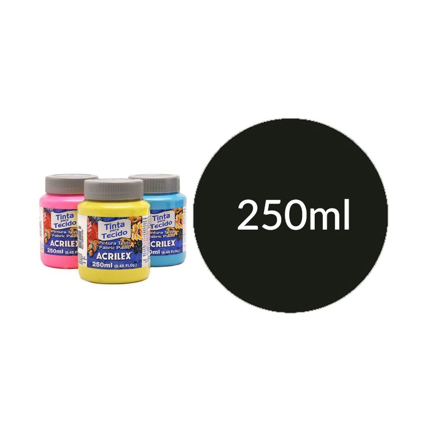 Tinta Tecido 250ML Preto