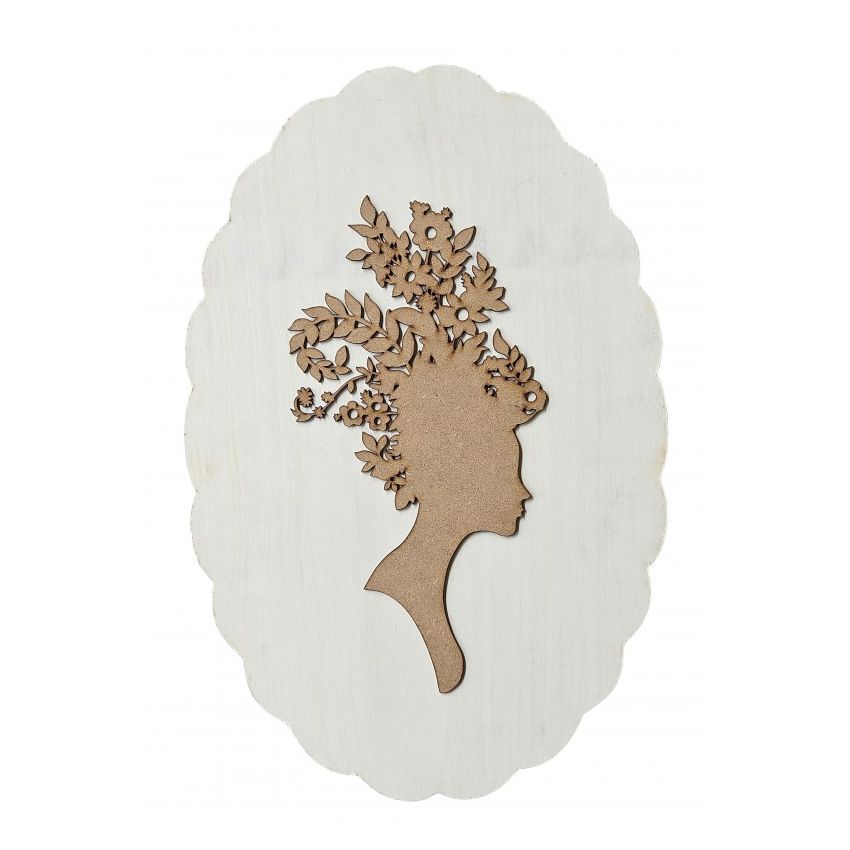 SILHUETA MULHER 45x30cm  640195