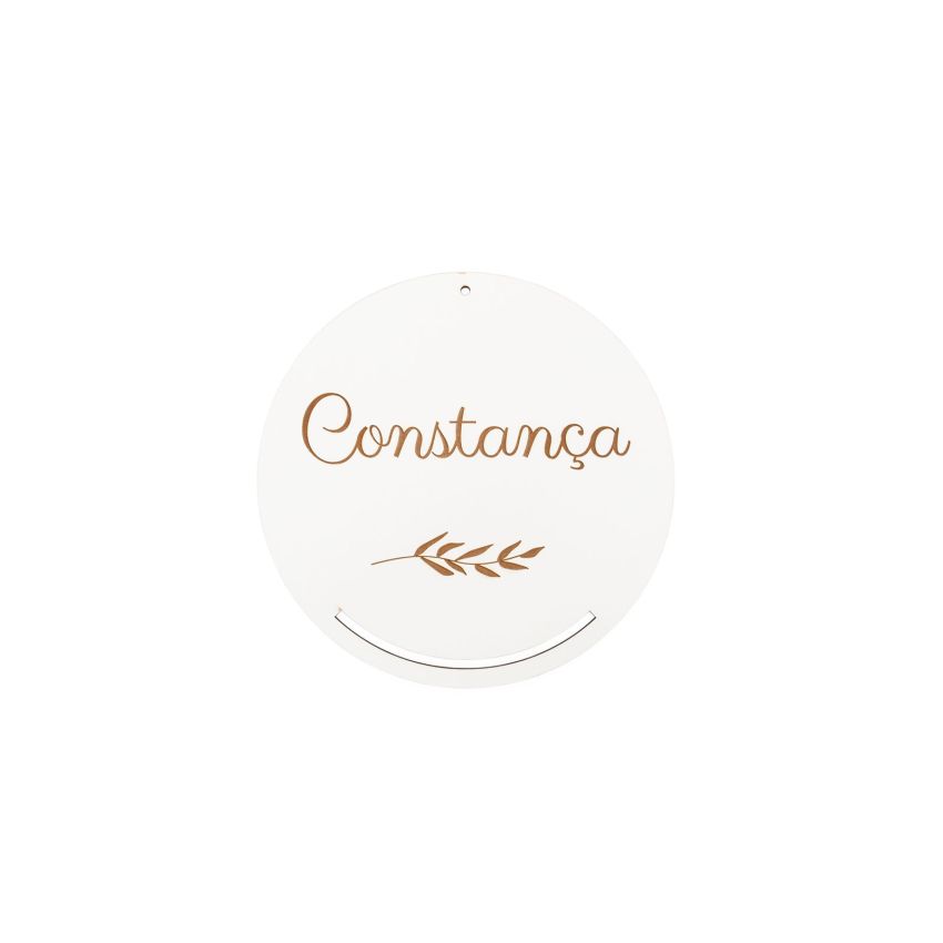 CAÇA SONHOS C/ FOLHA C/ NOME PERSONALIZAVEL D.22X0.3CM MDF B