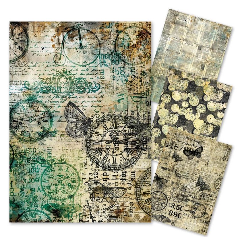 MixedMedia rice paper A4 Time Capsule