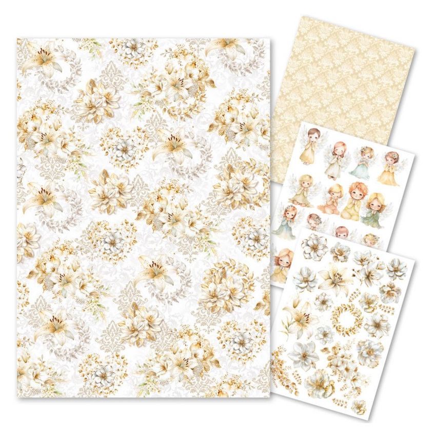 Rice Paper A4 MIXED 4/Pkg Blessing Day