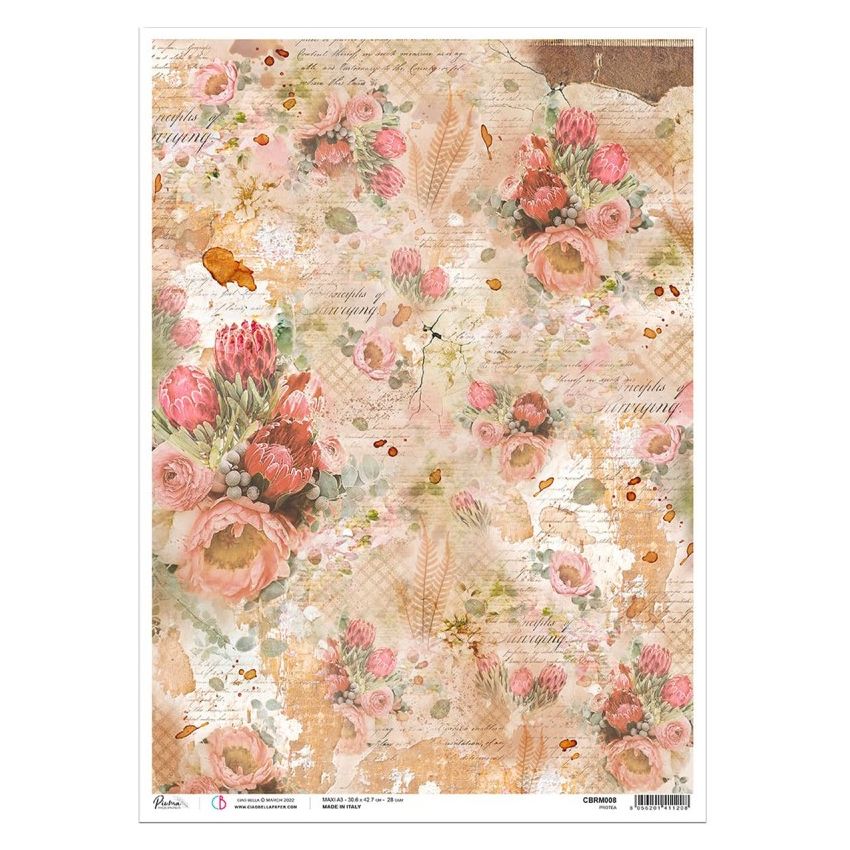 Rice Paper A3 Protea