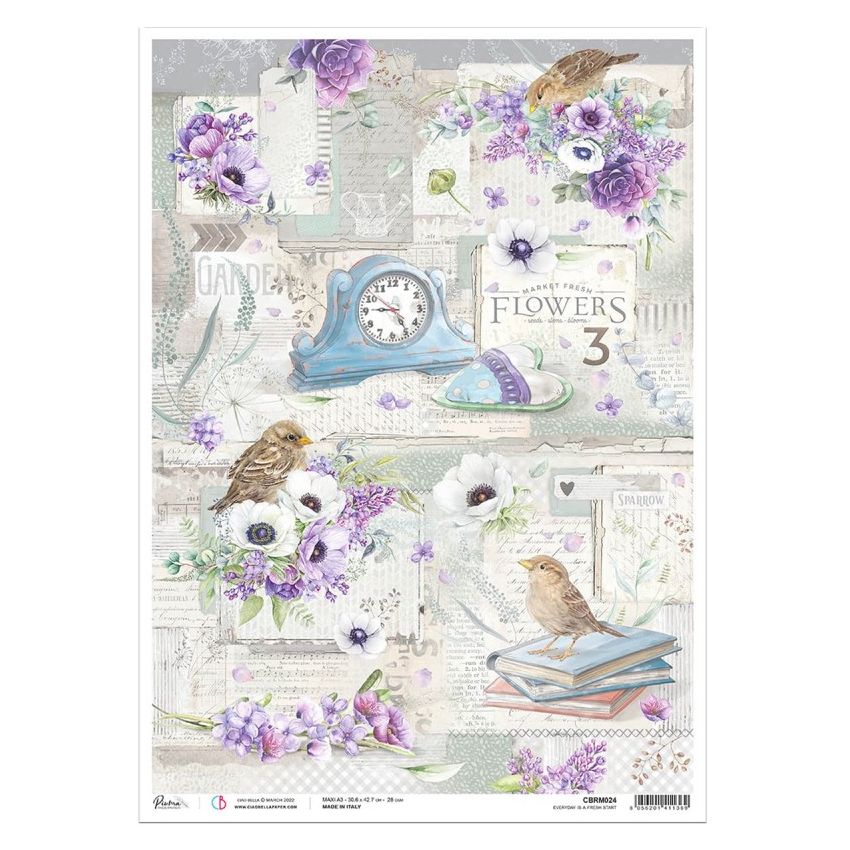 Rice Paper A3 Everyday is a Fresh Start