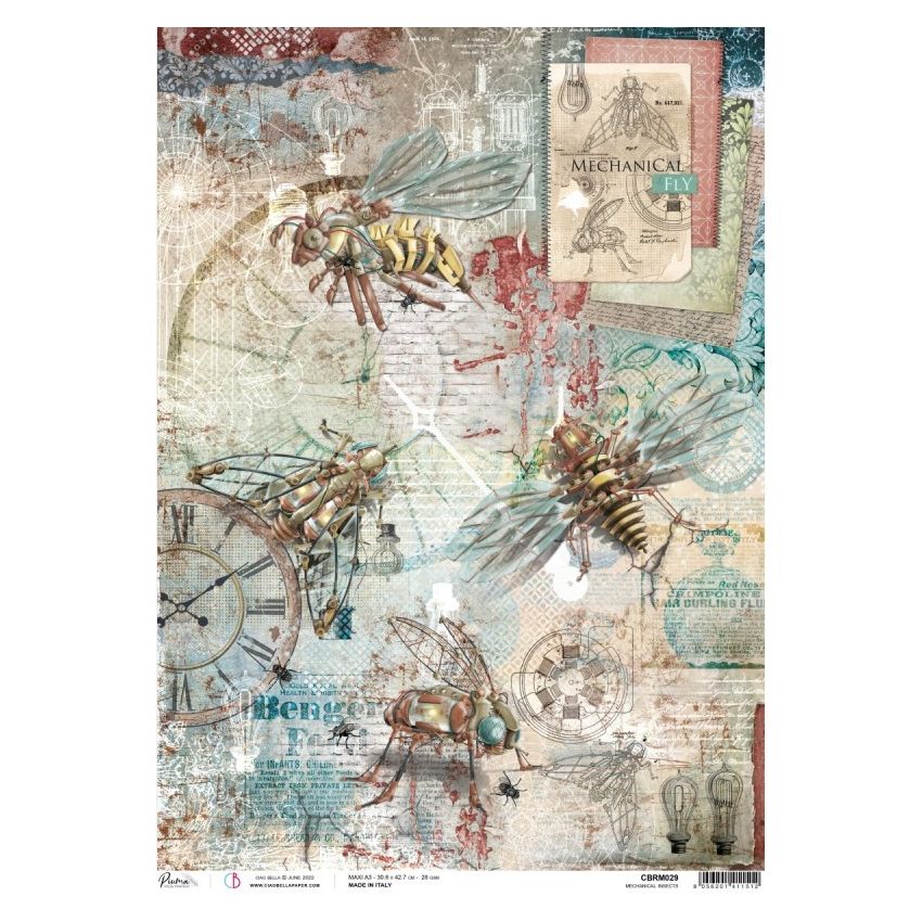 Rice Paper A3 Piuma Mechanical Insect