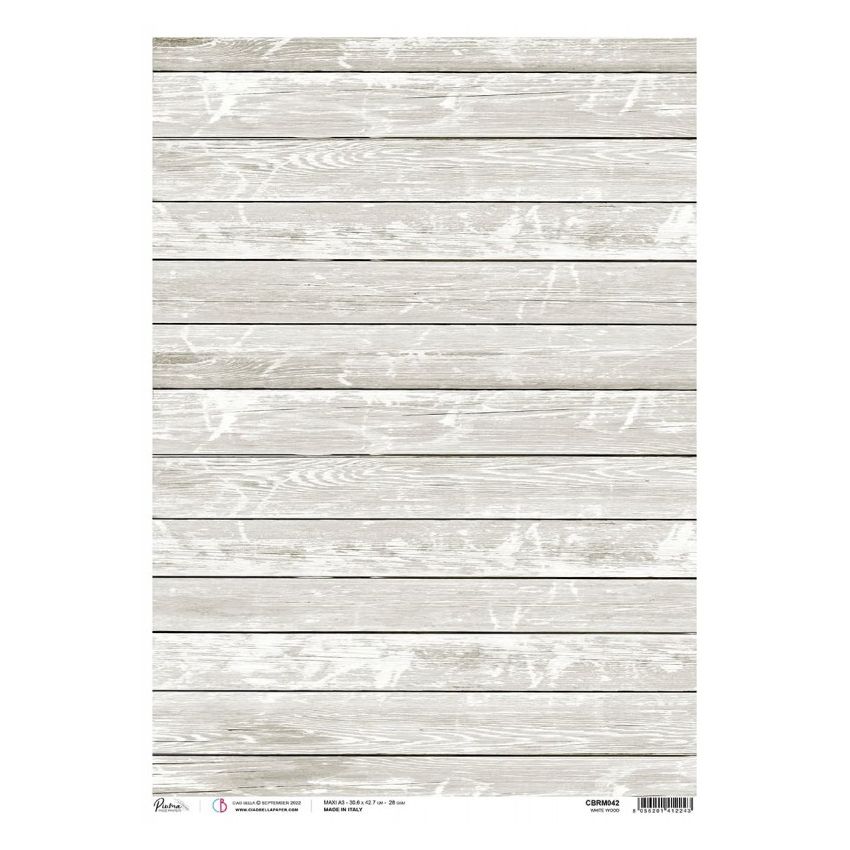 Rice Paper A3 Piuma White Wood