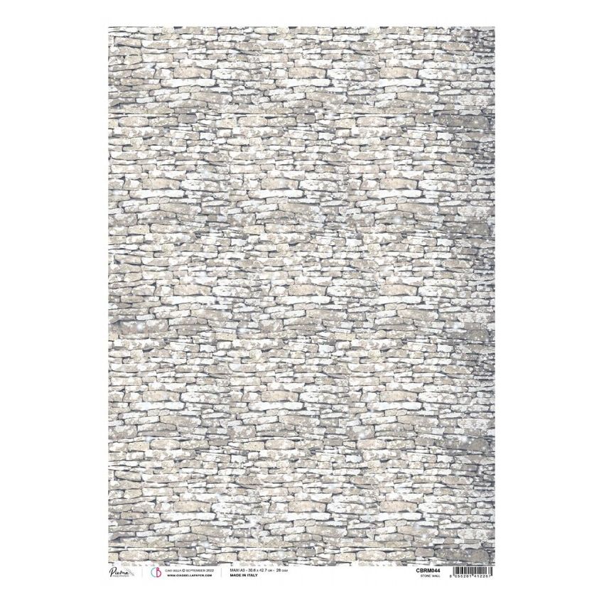 Rice Paper A3 Piuma Stone wall