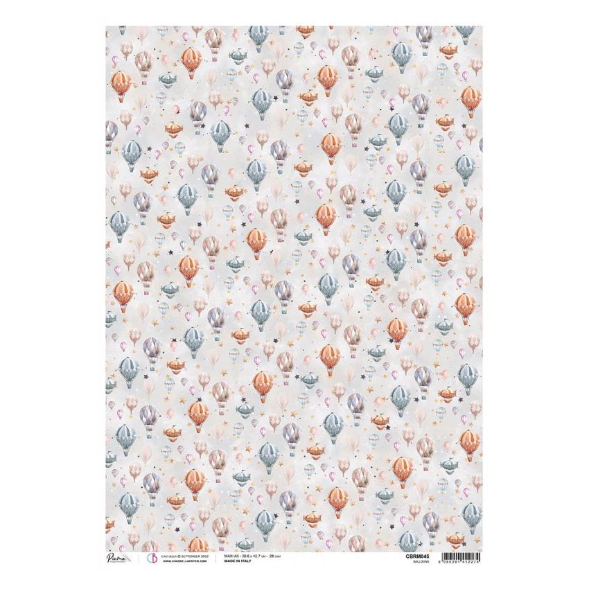 Rice Paper A3 Piuma Balloons