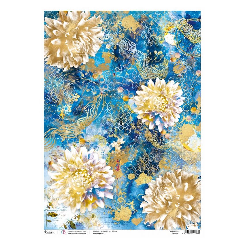 Rice Paper A3 Piuma Sapphire