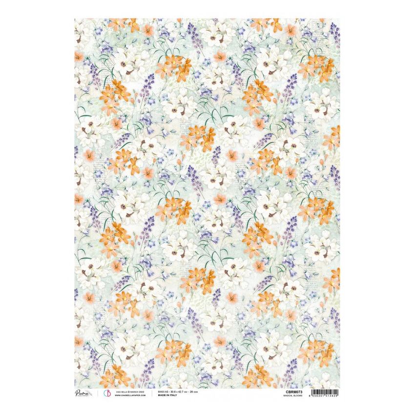 Rice Paper A3 Piuma Magical blooms