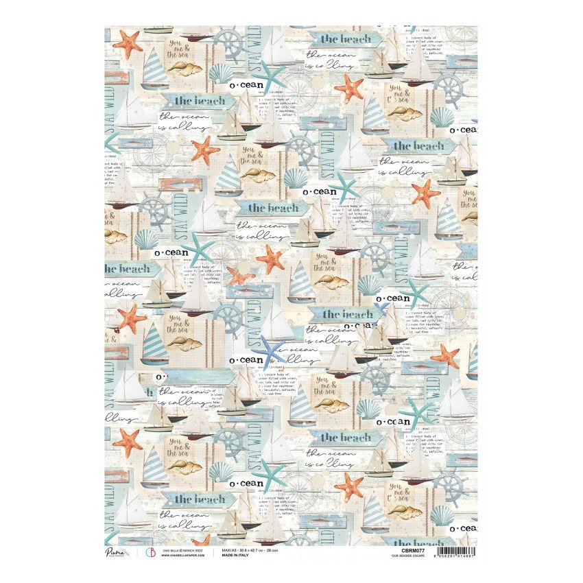 Rice Paper A3 Piuma Our seaside escape