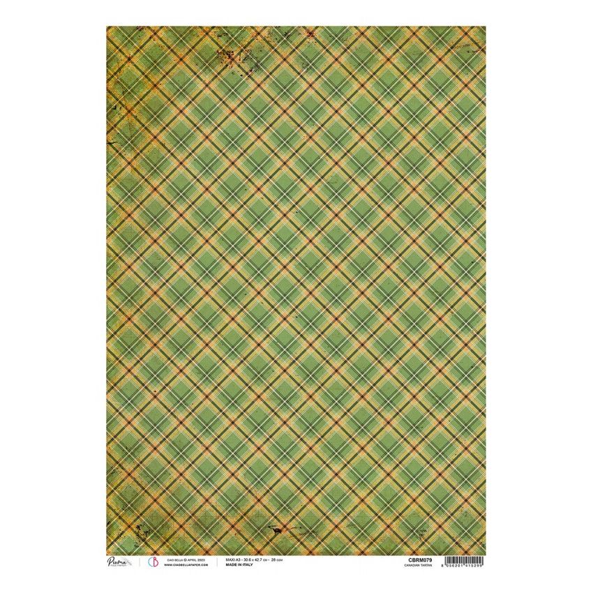 Rice Paper A3 Piuma Canadian tartan