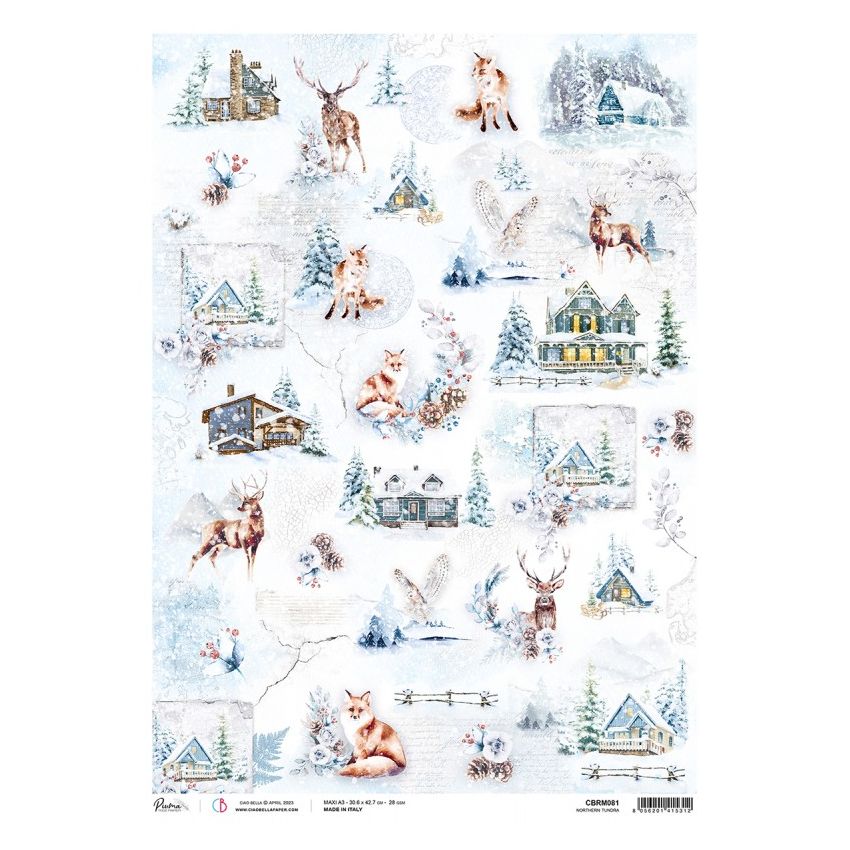 Rice Paper A3 Piuma Northen tundra